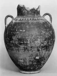 AMPHORA, NECK, SHOULDER-HANDLED (ATHENIAN GEOMETRIC)
