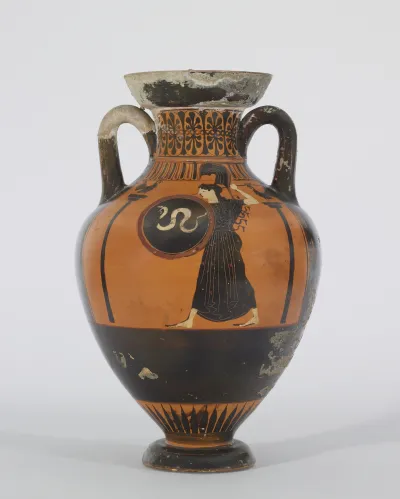 Pseudo-Panathenaic Amphora with Horse Race