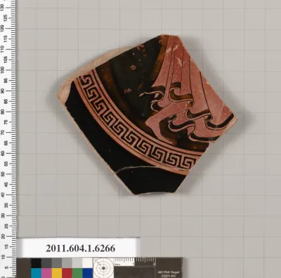 Terracotta fragment of a kylix (drinking cup)