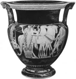 KRATER, COLUMN (ATHENIAN, RED-FIGURE)