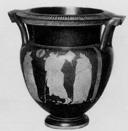 KRATER, COLUMN (ATHENIAN, RED-FIGURE)