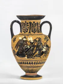 AMPHORA, NECK (ATHENIAN, BLACK-FIGURE)