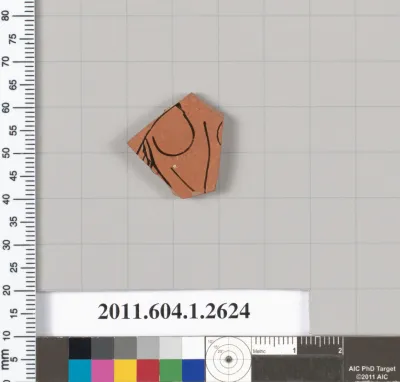 Terracotta fragment of a kylix (drinking cup)