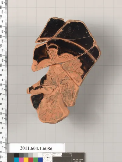 Terracotta fragment of a kylix (drinking cup)