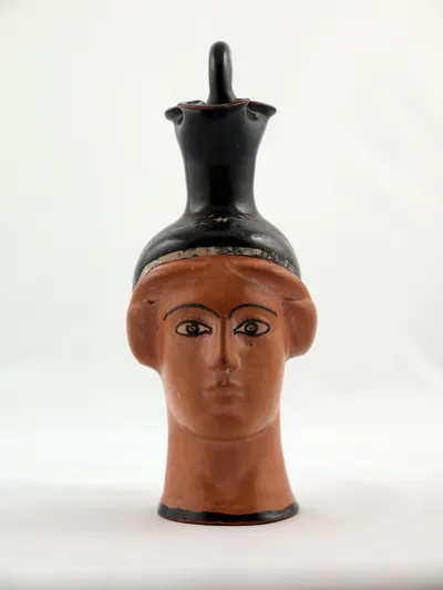 Oinochoe (Pitcher) in the Shape of a Female Head