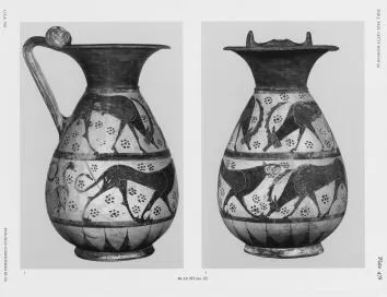 OLPE (ETRUSCO-CORINTHIAN, BLACK-FIGURE)