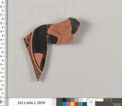 Terracotta fragment of a kylix (drinking cup)