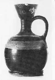 LEKYTHOS, SQUAT (ATHENIAN, BLACK PATTERN)