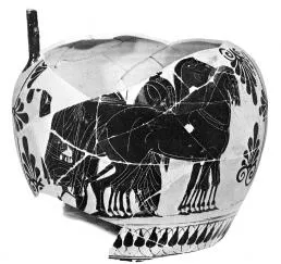 AMPHORA, NECK (ATHENIAN, BLACK-FIGURE)