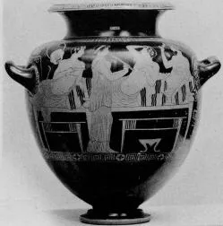 STAMNOS (ATHENIAN, RED-FIGURE)