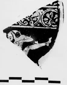 BOBBIN, FRAGMENT (ATHENIAN, RED-FIGURE)