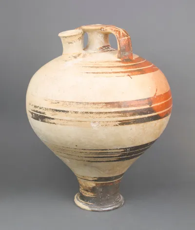 Terracotta stirrup jar