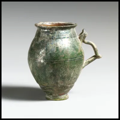 Terracotta one-handled cup