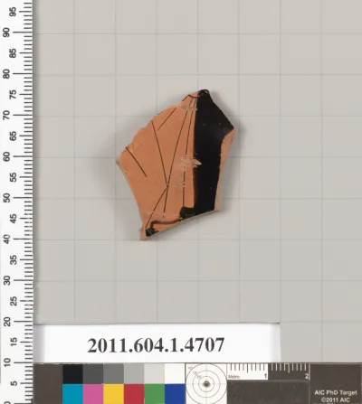 Terracotta fragment of a kylix (drinking cup)