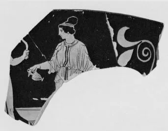 SKYPHOS, FRAGMENT (SOUTH ITALIAN, APULIAN, RED-FIGURE)