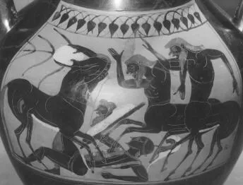 AMPHORA, BELLY, TYPE B (ATHENIAN, BLACK-FIGURE)