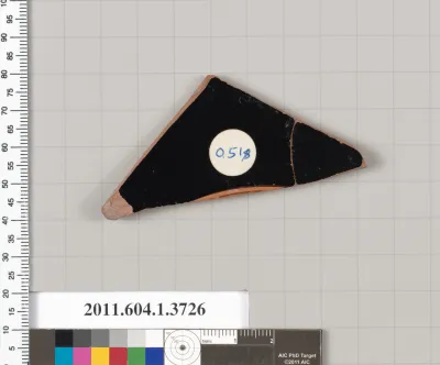 Terracotta fragment of a kylix (drinking cup)