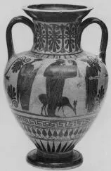AMPHORA, NECK (ATHENIAN, BLACK-FIGURE)
