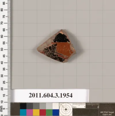 Terracotta fragment of a kylix (drinking cup)