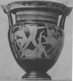 KRATER, COLUMN (ATHENIAN, RED-FIGURE)