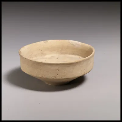 Terracotta shallow angular bowl