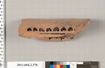 Terracotta fragment of a column-krater (bowl for mixing wine and water)