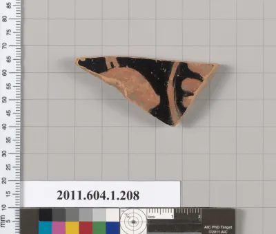 Terracotta fragment of a kylix (drinking cup)