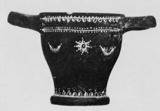 SKYPHOS (SOUTH ITALIAN, GNATHIAN, BLACK GLAZE)