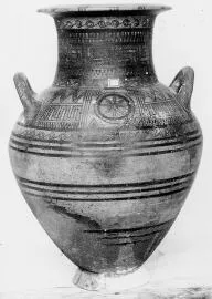 AMPHORA, NECK, SHOULDER-HANDLED (CYCLADIC GEOMETRIC)