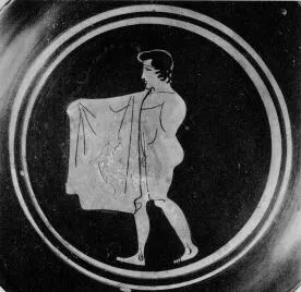 CUP, STEMLESS (ATHENIAN, RED-FIGURE)