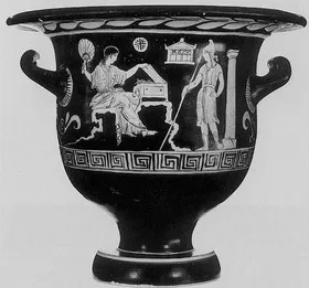KRATER, BELL (SOUTH ITALIAN, APULIAN, RED-FIGURE)