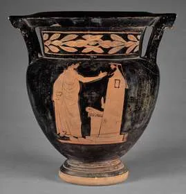 KRATER, COLUMN (ATHENIAN, RED-FIGURE)