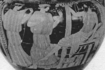 KRATER, COLUMN (ATHENIAN, RED-FIGURE)