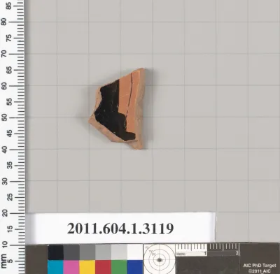 Terracotta fragment of a kylix (drinking cup)