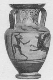 AMPHORA, NECK (ITALIOTE, BLACK-FIGURE)