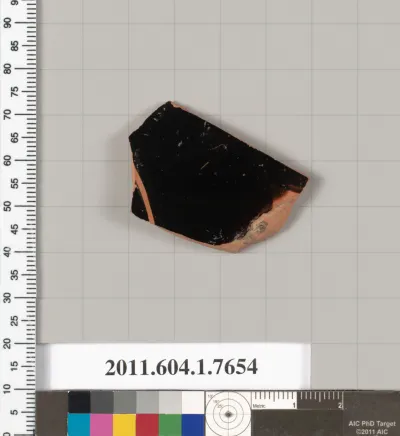 Terracotta fragment of a kylix (drinking cup)