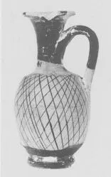 LEKYTHOS, SQUAT (ITALIOTE, BLACK PATTERN)