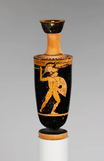 Terracotta lekythos (oil flask)