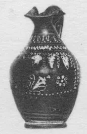 OINOCHOE (SOUTH ITALIAN, GNATHIAN, BLACK GLAZE)