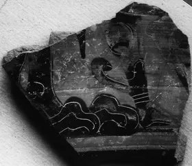KRATER, COLUMN, FRAGMENT (ATHENIAN, BLACK-FIGURE)