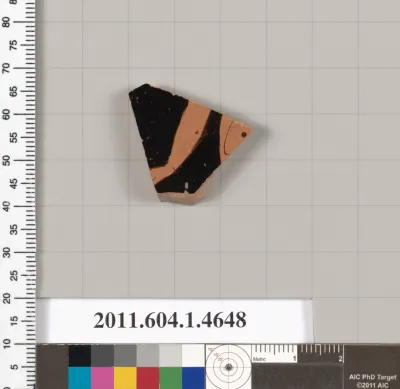 Terracotta fragment of a kylix (drinking cup)