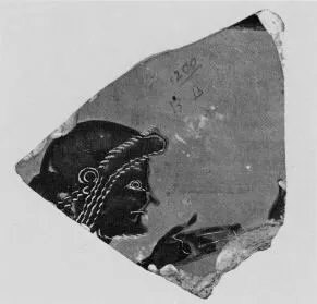 AMPHORA, PANATHENAIC PRIZE, FRAGMENT (ATHENIAN, BLACK-FIGURE)