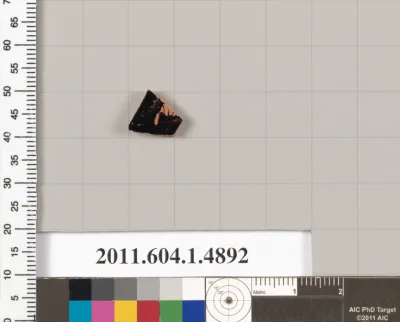 Terracotta fragment of a kylix (drinking cup)