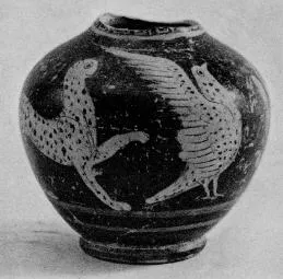 VASE (ETRUSCAN, PSEUDO RED-FIGURE)