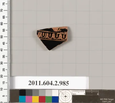 Terracotta fragment of an oinochoe: chous (jug)