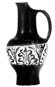 OINOCHOE (ETRUSCAN, BLACK-FIGURE)