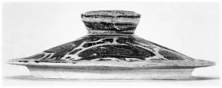 PYXIS LID (CORINTHIAN, BLACK-FIGURE)