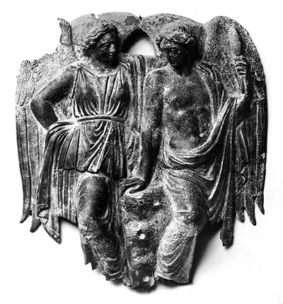 Relief mit Eros und Psyche; von einer Hydria