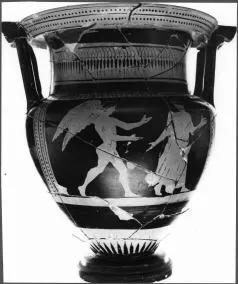 KRATER, COLUMN (ATHENIAN, RED-FIGURE)