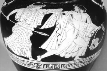 AMPHORA, NECK (ATHENIAN, RED-FIGURE)